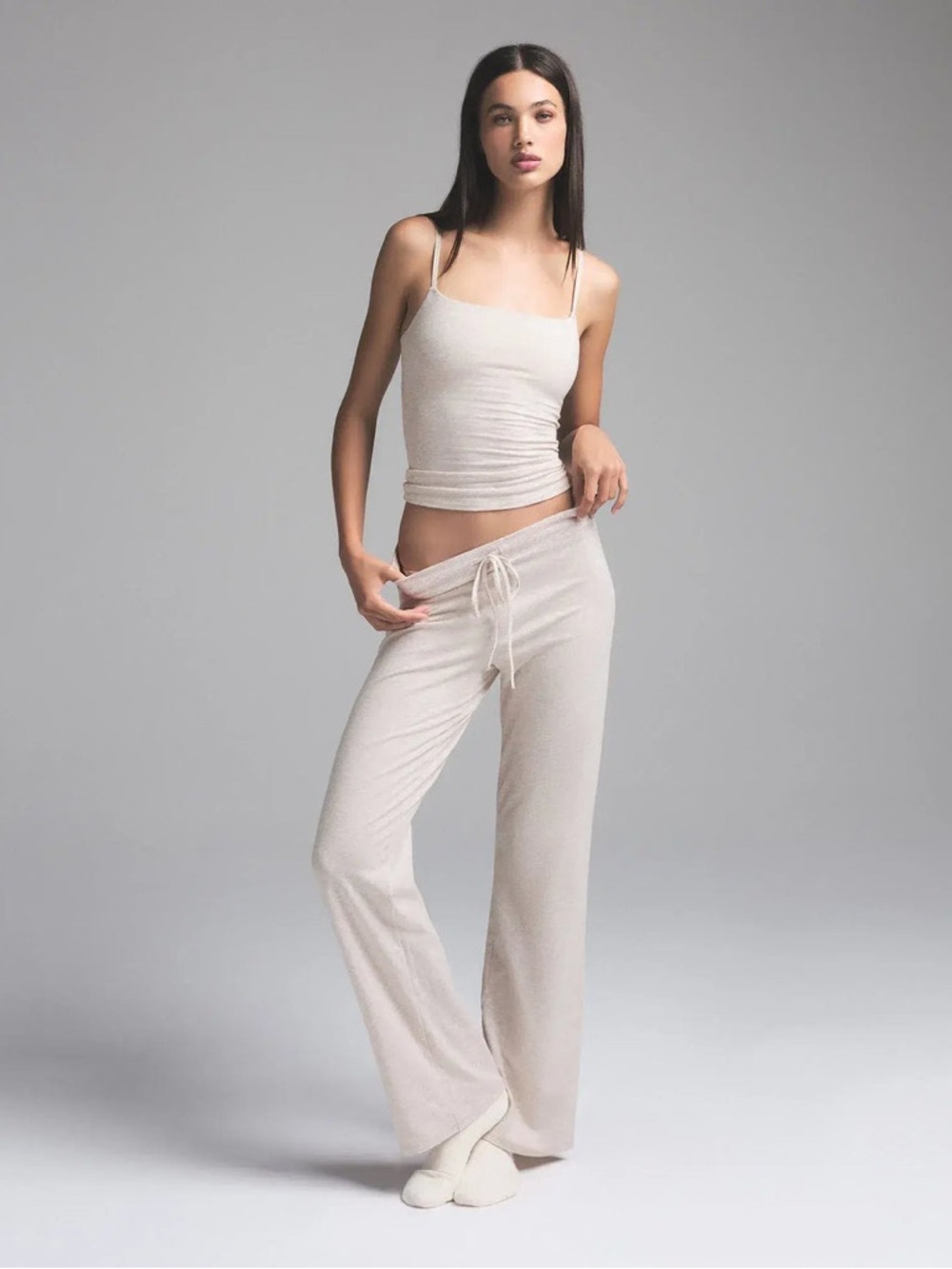 Skims Cotton Jersey Pant Oatmeal